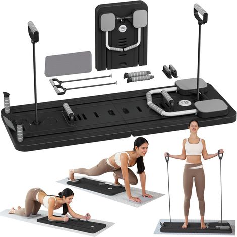 Ensemble de Pilates ExeractFit planche pliable anneau corde minuteur exercices (1/5)