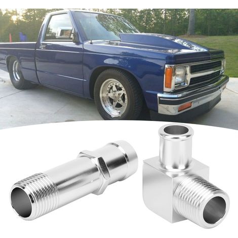 90-Grad-Kühleranschluss, 3/4" und 5/8" für Wasserpumpe - Kompatibel mit Chevrolet SBC V8