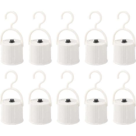 Lot de 10 ampoules LED d'urgence extérieures avec crochets (1/5)
