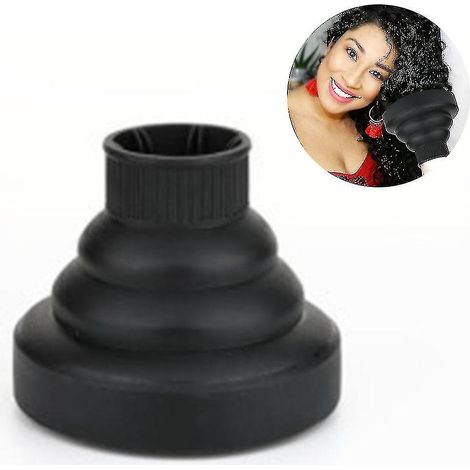 Diffuseur pliable pour sèche-cheveux, noir, taille universelle