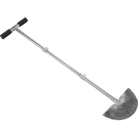 Coupe-bordure demi-lune multifonction avec coupe-bordure en acier inoxydable et poignée antidérapante pour bordure de jardin, ameublissement du sol, briser la glace (1/5)