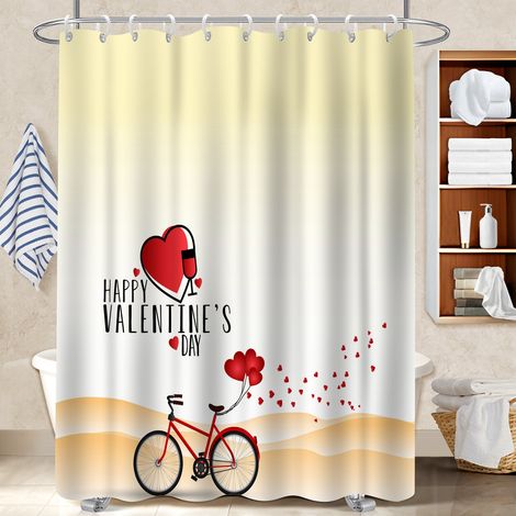 Rideau de douche 180x180 déco d‘intérieur voile de douche pour salle de bain (1/5)