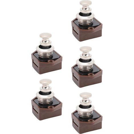 Serrure générique à bouton-poussoir pour armoire, double (1/4)