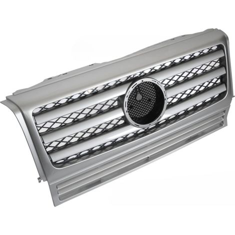 Grille calandre Mercedes Classe G W463 de 1990 a 2012 Argent-42707606 (1/4)
