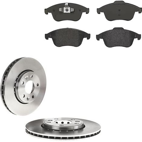 KIT FRENI ANTERIORI compatibile con RENAULT GRAND SCÉNIC III (JZ0/1) - DISCHI + PASTIGLIE OEM: P 68 047 / 17977 /SOSTITUZIONE DIRETTA/BASSA POLVERE/SILENZIOSO (1/5)