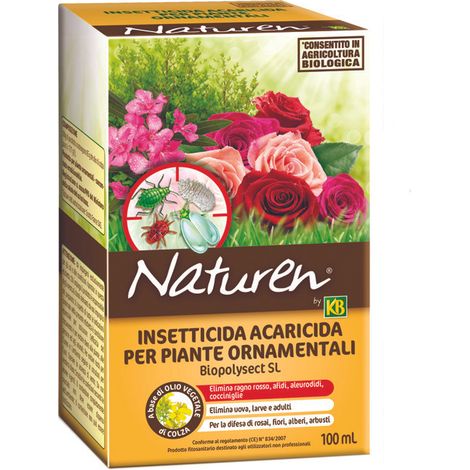 INSETTICIDA-ACARICIDA P/PIANTE ORNAMENTALI BIOPOLYSECT SL- - ml.100 - 2 pezzi KB