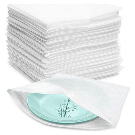 (100 pièces – 10 x 15 cm) Feuilles de mousse, papier bulle, carton de déménagement pour vaisselle, carton de déménagement pour verres, (1/4)