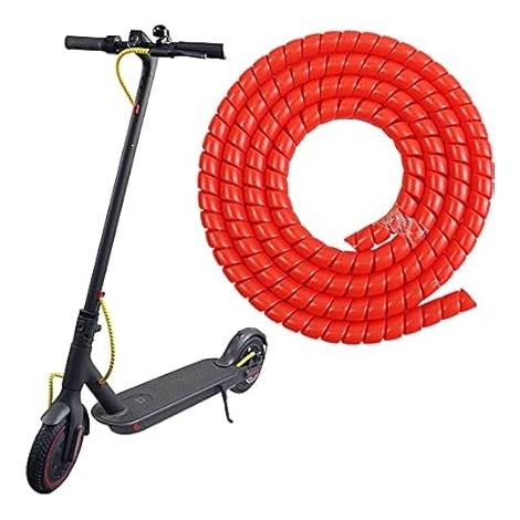 1 Mètre Gaines de Câbles pour M365 / M365 Pro/Pro 2 / 1S pour G30 Max Range Câble Protection 1M φ 9mm Cache Câbles pour Câbles Ordinateur/USB/Audio/Vidéo (Rouge) (1/5)