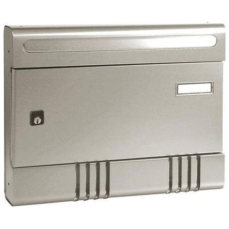 Alubox HORIZONTE Serie Esse Sir E Cassetta Postale Componibile in Alluminio per Esterno colore Argentato