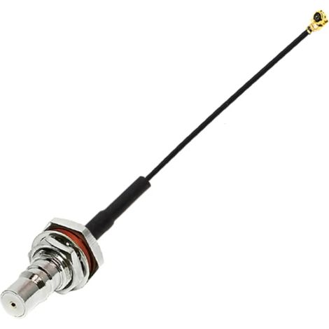 Pigtail MHF4 weiblich / QMA-Buchse RF0.81 15cm