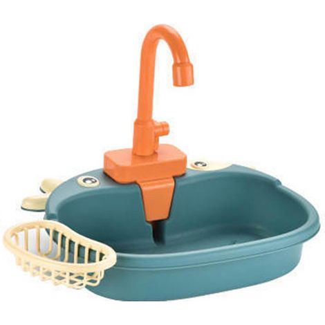 Ensemble de cuisine pour enfants, évier de simulation avec fruits et couverts, vélo électrique (1/4)