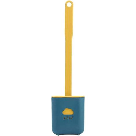 Brosse de toilette en Silicone antibactérien, Kit de brosse et support de toilette, brosse de toilette en Silicone à séchage rapide, suspendue