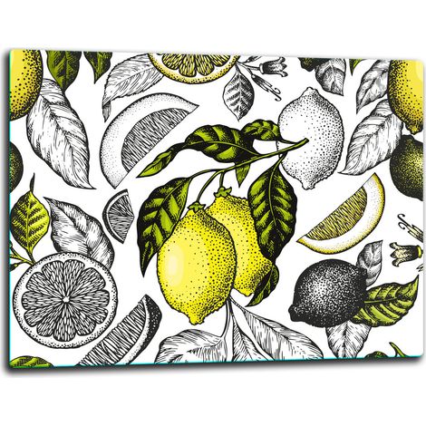 Planche à découper en verre 52x40 fruits (1/5)
