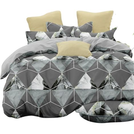 Juego de ropa de cama de satén Parylux 3.3 "Contorno de plantilla" Funda nórdica 200x220cm (1/2)