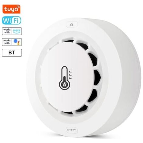 Détecteur de Fumée et de Monoxyde de Carbone Connecté , Détecteur Intelligent Compatible avec Alexa,Google Assistant,Commande Vocale (1/5)