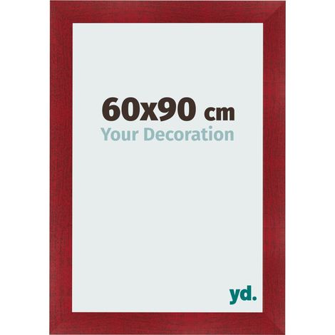yd. - Cadre photo 60x90 - Vin Rouge Patine - MDF - Pisa (1/5)