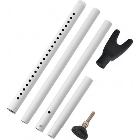 Support/tige de porte blanche, support/tige de porte vitrée, loquet de porte rétractable et réglable, dispositif anti-collision, tige télescopique (1/5)