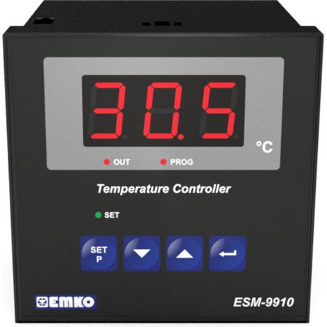 Emko ESM-9910.5.03.0.1/00.00/2.0.0.0 2-Punkt-Regler Temperaturregler Pt100 -50 bis 400 °C Relais 7 A