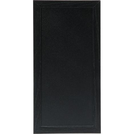 Woody ardoise - Bois finition laqué - feutre-craie blanc + kit de montage inclus - 20x40cm - Securit