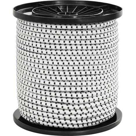 Corde Bungee 6 mm Nero e Bianco PP e gomma vidaXL (1/5)