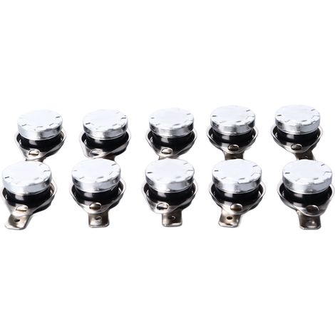 10 pièces thermostat KSD301 à contact fermé 135°C, interrupteur de température 250V 10A pour régulation thermique (1/5)