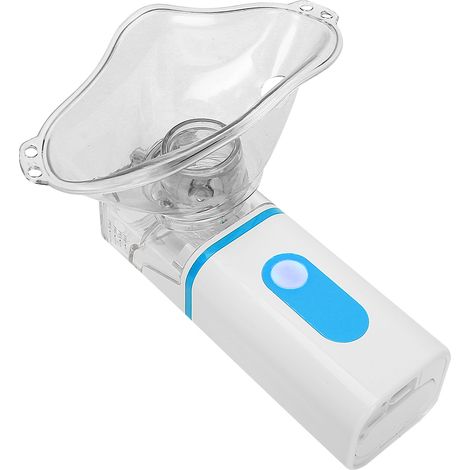 Nébuliseur Ultrasonique Portable Adulte Enfant - Atomiseur à Médicament Bleu Compact (1/5)
