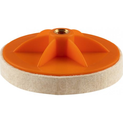 Disco de fieltro para pulir de 125 x 20 mm M14 para pulidora NEO 08-962 (1/4)