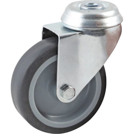 Rueda Giratoria Gris Diámetro 100 mm Avl