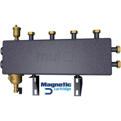 Collettore defangatore separatore 2+1  laterale g 1"1/4 f - g 1" f