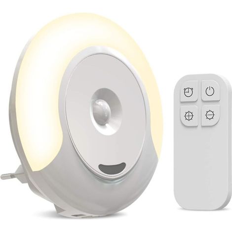Veilleuse murale télécommandée pour enfants avec 11 niveaux de luminosité, idéale pour la chambre d'enfant et le couloir. (1/5)