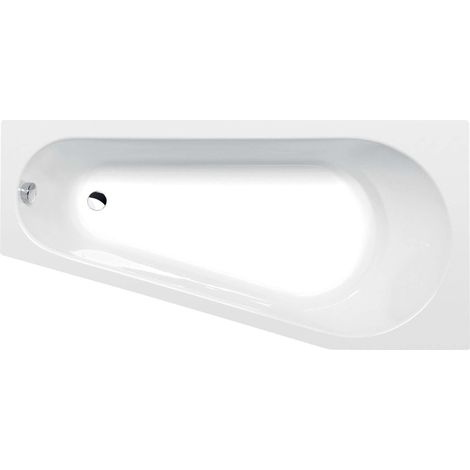 Polysan Vasche da bagno - Vasca da bagno asimmetrica PROJEKTA 160x80x44 cm, bianco 21111 (1/3)