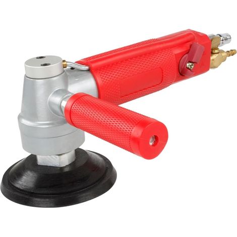 3 Pouces/4 Pouces Jet d'eau pneumatique meuleuse marbre Jade Pierre Sol Air polisseuse Ponceuse Polissage Outil de meulage 4300 TR/Min(4 inch) (1/5)