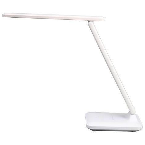 UNILUX HALO, LAMPE DE BUREAU LED, 3 LUMINOSITÉ, PLIABLE & PORTABLE LAMPE SANS FIL, RECHARGEABLE, TACTILE, BLANC 400188501 (1/5)