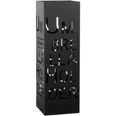 royaluxe -Porte-parapluie lettres créatives en fer - Noir (1/5)