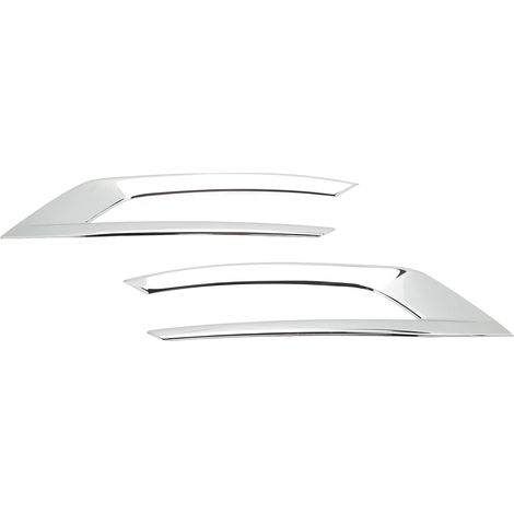 2 pièces de garniture de phare antibrouillard avant argentée, décoration anti-décoloration, remplacement extérieur pour XC60 2018-2021 (1/5)