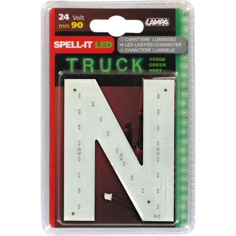 Spell-It Led, 90 mm, 24V - Verde - N