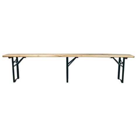 Set due panche birreria 220x25 cm in legno MALIGI HOME MG-SELIM Legno (1/2)
