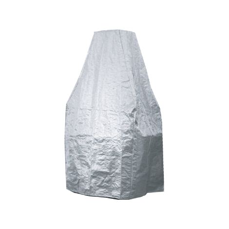 Housse de barbecue en polyéthylène 125x92x250 cm – Protection contre la pluie – Pour barbecues en maçonnerie