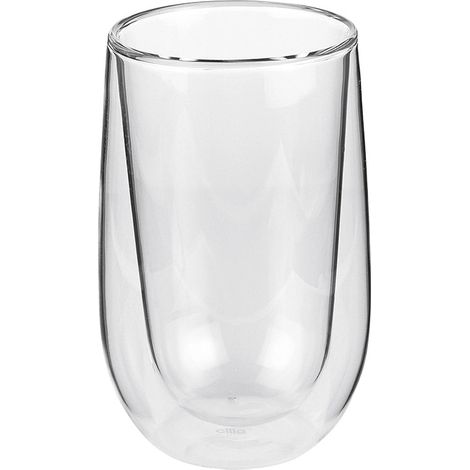 Verres à latte macchiato Cilio, lot de 2, double paroi, 0,35 l, diamètre 9 x 14 cm (1/4)