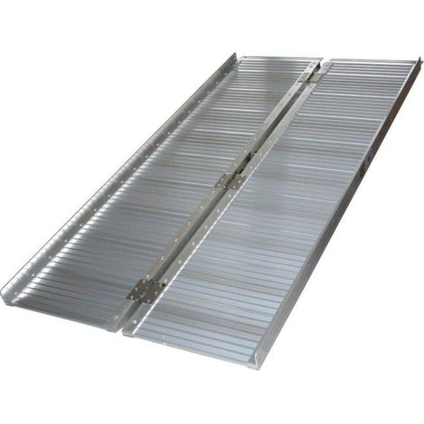 Varan Motors - SR607-5 ROLLSTUHL RAMPE KLAPPBAR ROLLSTUHLRAMPE FALTBAR 153CM 272KG FLACHRAMPE