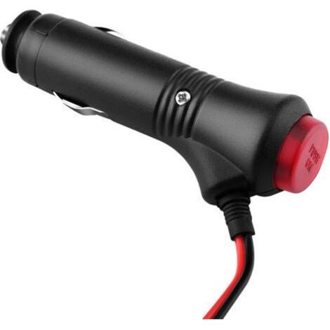 Adaptateur allume-cigare, prise de voiture 1,5 m 12 V-24 V prise en plastique + métal pour automobile (1/3)