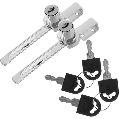 Serrure à clé pour porte d'armoire vitrée, lot de 2 (1/5)