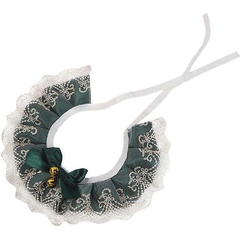 Collar verde ajustable para gato, adorno decorativo para el cuello del cachorro, 2 unidades. (1/5)