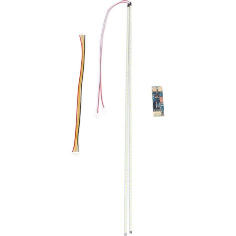 Bandes LED rétroéclairage LCD universelles PC fibre de verre 540mm avec carte à courant constant, bleu blanc, 2 strips + module (1/5)