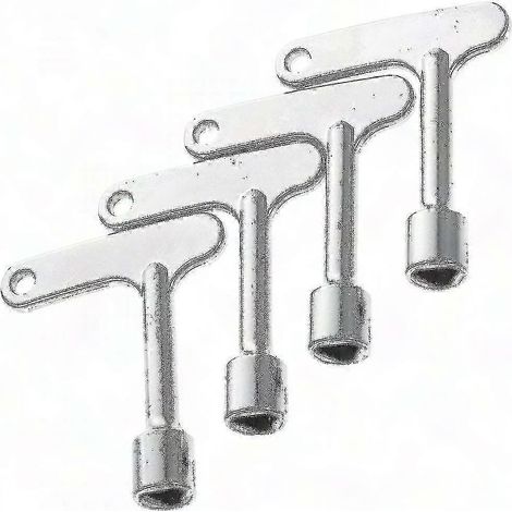 4pcs Clé d'ascenseur Triangle Serrure Panneau Clé de Service Tournevis Triangulaire IHS (1/3)