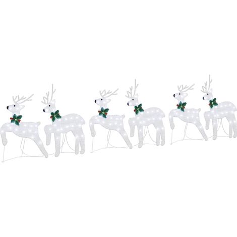 Rennes LED 6 pcs Argenté tissu