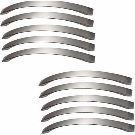 Lot de 10 poignee de meuble cuisine -Poignées de porte Brossé poignee de cuisine poignée cuisine entraxe 160mm (1/3)