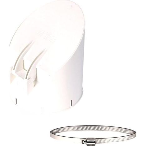 Siphon de sol, valve anti-refoulement à fermeture automatique, tuyau de drainage en PVC, couvercle de tuyau anti-odeur pour tuyaux de drainage extérieurs (110) (1/5)