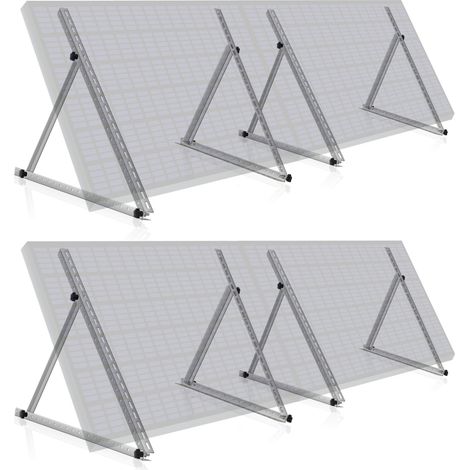 Zelsius Juego universal, soporte paneles solares, ángulo ajustable 0 a 90°  Barra de soporte 104 cm