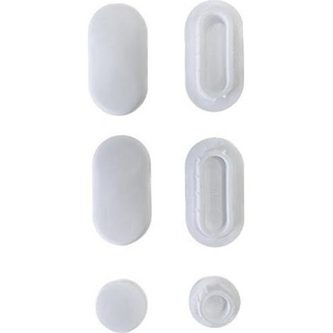 Jeu d'amortisseurs pour sièges de toilettes Serenity – Installation rapide – Compatible avec modèles Jacob Delafon – Abattant adulte pour WC - RTA246-00